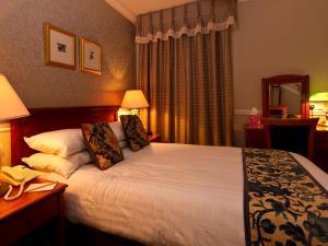 Double bedroom inside Stuart House Hotel in west Norfolk.