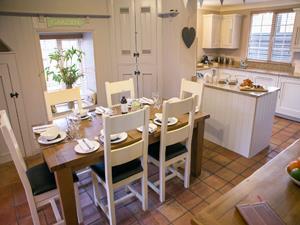 Fantastic open plan kitchen inside The Lodge Cottage in Hunstanton, west Norfolk.