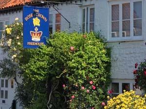 Exterior of The Rose & Crown in west Norfolk.