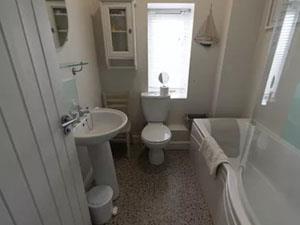 The bathroom of Bluebell Cottage in Docking, West Norfolk.