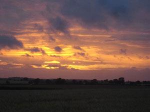 Sunset at Holme next the sea in west Norfolk.