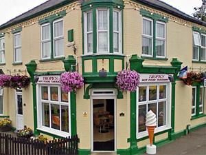 Exterior of Tropics Fast Food in west Norfolk.