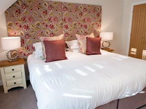 Beautifully decorated double bedroom inside Par self-catering property in Hunstanton, west Norfolk.