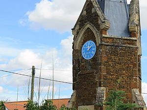 The village clock in Grimston, west Norfolk.
