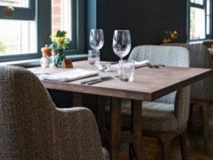 Stunning dining area inside The Lodge restaurant in Hunstanton, west Norfolk.
