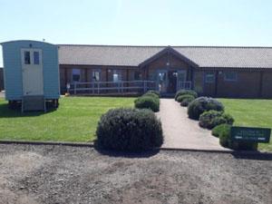 Exterior of Snettisham Park Tearooms in Snettisham, west Norfolk.