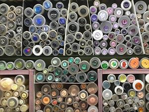 The great selection of wools and fabrics available at Laina Craft & Wool Shop in Downham Market, west Norfolk.