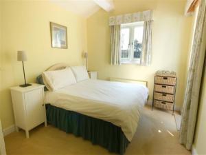 A bright, airy double bedded room.