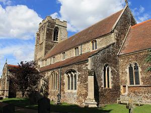 The village church at Wolferton in west Norfolk.