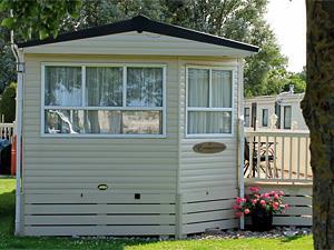 A holiday chalet near Heacham beach in west Norfolk.