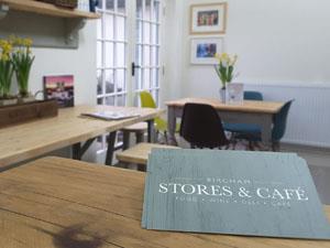 Business cards of Bircham Country Stores.