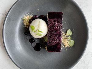 A delicious dish served at Caley Hall Hotel Restaurant in Old Hunstanton.