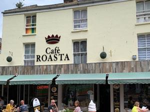The exterior of Cafe Roasta in King's Lynn.