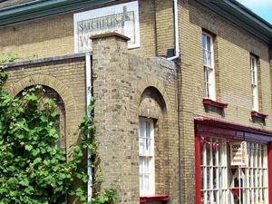 Exterior of Satchells of Burnham Market in west Norfolk.
