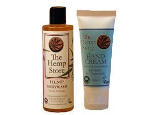 Body wash and hand creams for sale at The Hemporium in Hunstanton, west Norfolk.