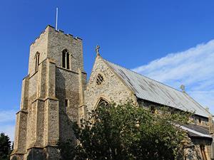 The village church at Old Hunstanton, west Norfolk.