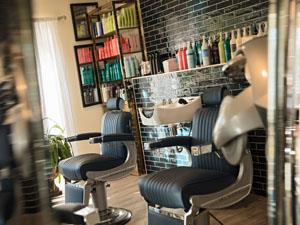 Inside the Found Hair beauty salon at Creake Abbey in west Norfolk.