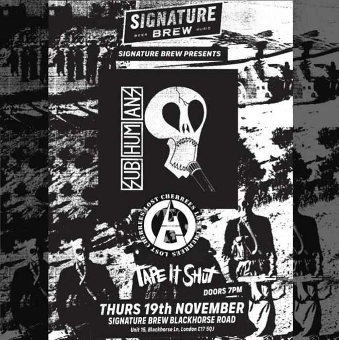 Subhumans + Lost Cherrees + Tape It Shut | London