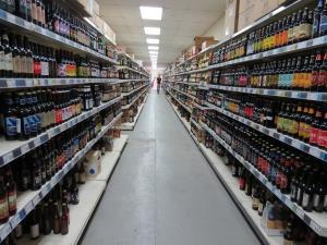 A fantastic selection of beers available on the selves at Beers of Europe in West Norfolk.