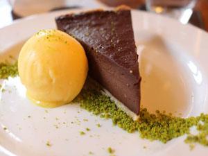 Delicious dessert served at The Rathskeller in King's Lynn, west Norfolk.