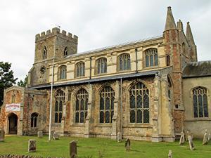 The village church at Wiggenhall St Mary Magdalen in west Norfolk.