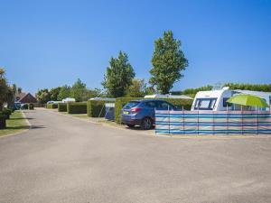 Camping and caravan pitch at Searles Leisure Resort in Hunstanton, west Norfolk.