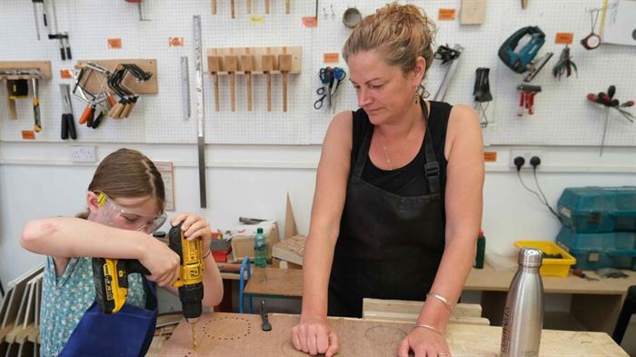 Family Make Stuff Morning: Foot Stool