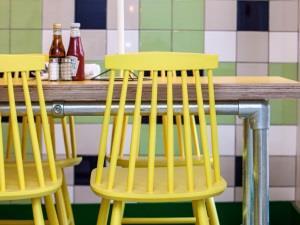Dining area at Eric's Fish and Chips.