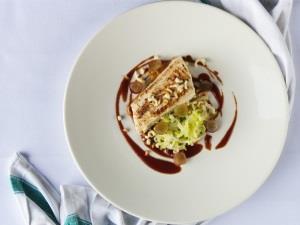 Delicious dishes served at The Titchwell Manor Restaurants in Titchwell, west Norfolk.