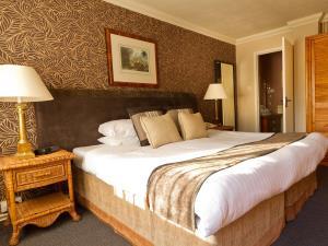 Double bedroom inside Stuart House Hotel in west Norfolk.