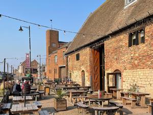 Exterior of the Marriotts Warehouse in King's Lynn, west Norfolk.