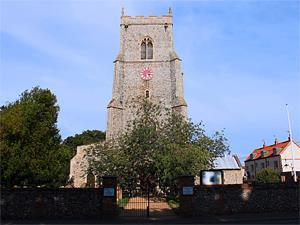 Exterior of St Mary's Church in Brancaster.