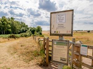 NWT Roydon Common sign, west Norfolk.