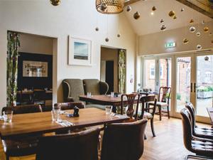 A spacious interior inside The Hero at Burnham Overy Staithe, west Norfolk.