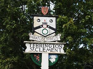 The village sign at Terrington St Clement in west Norfolk.
