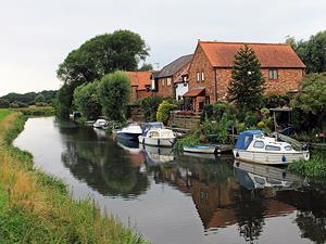 Along the riverside at Stoke Ferry in west Norfolk.