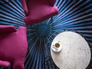Stylish dining area inside The Titchwell Manor Restaurants in Titchwell, west Norfolk.