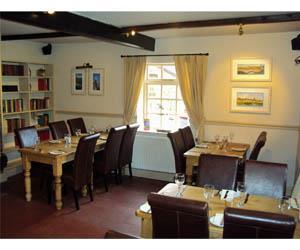 Dining area inside The King William IV in west Norfolk.