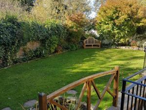 Residents garden area at Stuart House Hotel in west Norfolk.