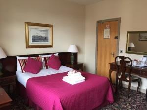 Double bedroom at The Marine Hotel in Hunstanton, west Norfolk.