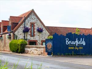 The exterior of Briarfields Hotel in Titchwell.