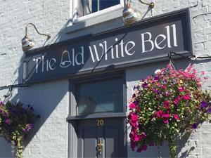 Exterior of The Old White Bell in west Norfolk.