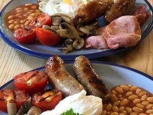 Fresh cooked Full English breakfast served at Belle Vue Guest House in Denver at Downham Market.