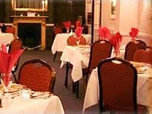 Dining area inside Stuart House Hotel Restaurant in King's Lynn, west Norfolk.