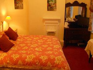 Double bedroom inside Miramar Guesthouse in Hunstanton, west Norfolk.