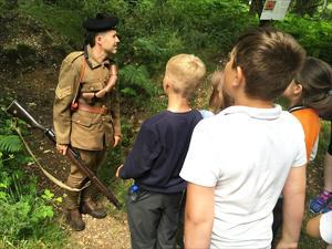 WW1 Trench Living History Experience at Dreamy Hollow Campsite.