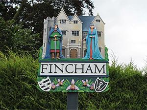 The Fincham village sign