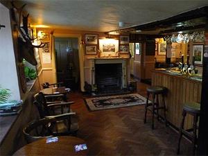 The main bar of The Crown Inn in Gayton, west Norfolk.