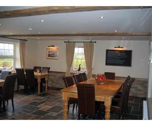 Dining area inside The King William IV in west Norfolk.
