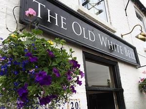 Exterior of The Old White Bell in west Norfolk.
